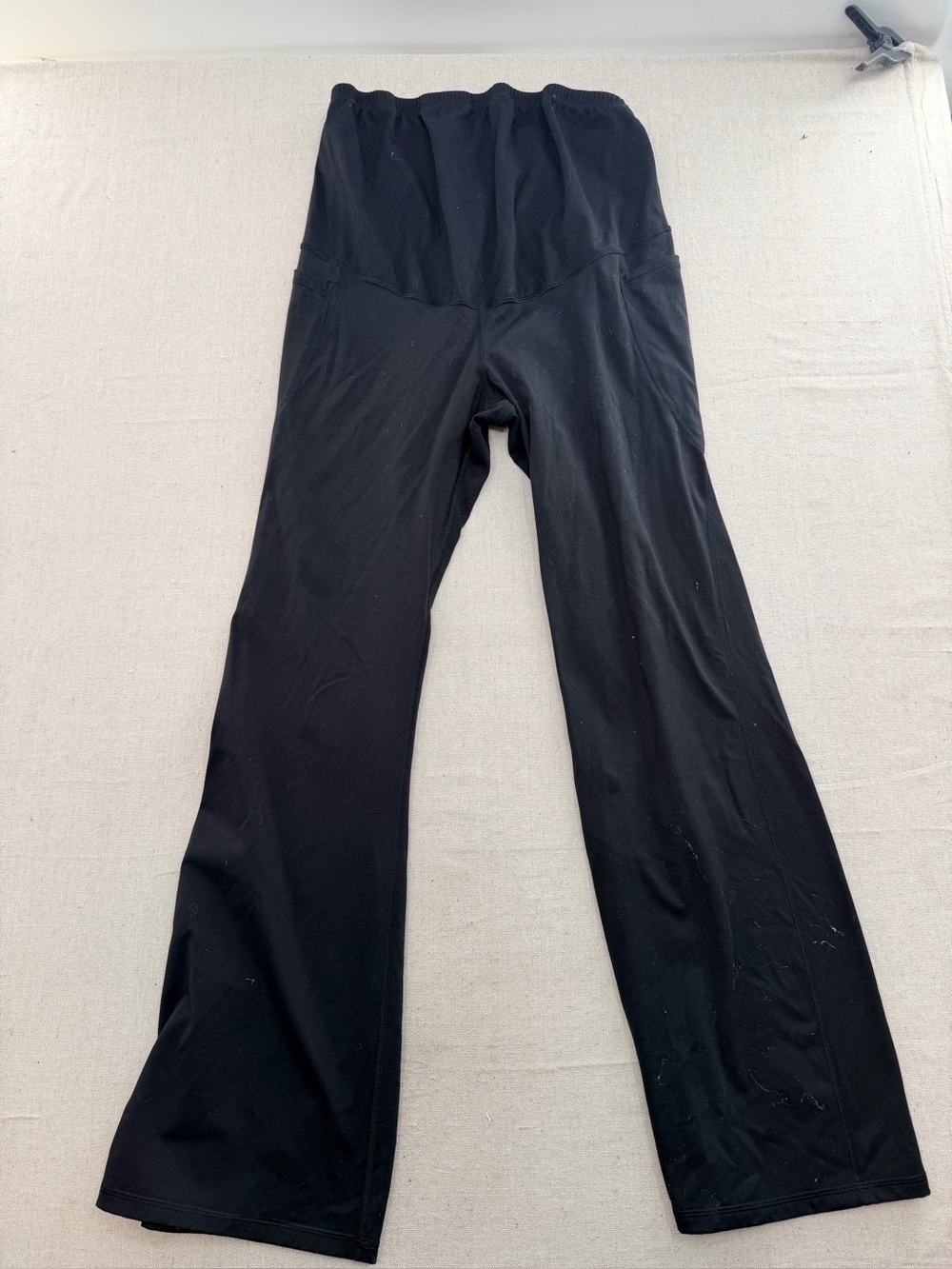 High-Rise Maternity Black Flare Yoga Pants